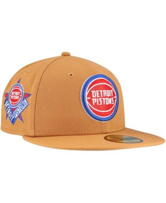 New Era - Men's Tan Detroit Pistons Color Pack 59FIFTY Fitted Hat
