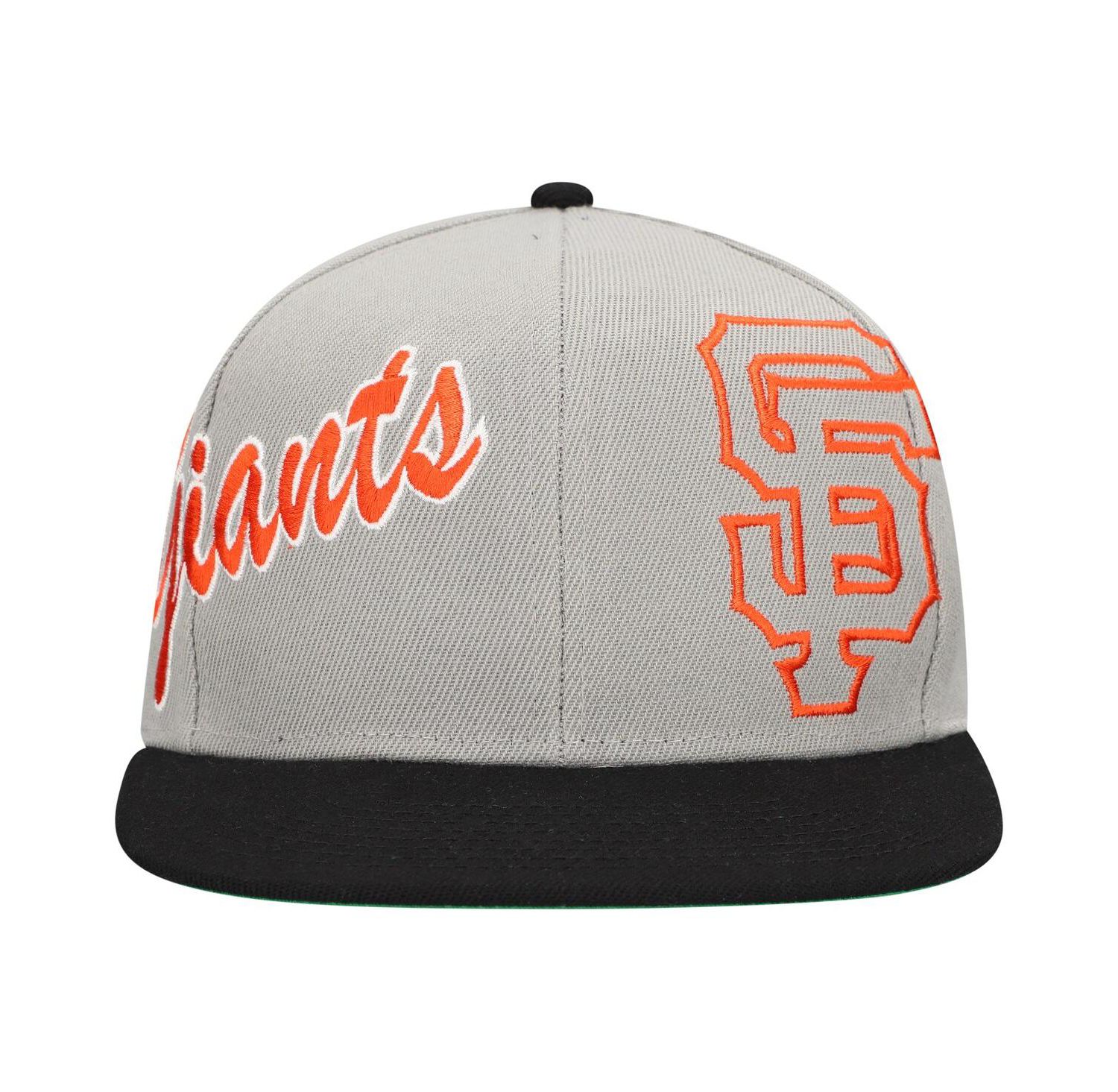 Men's Gray San Francisco Giants Knock Out Panel Snapback Hat