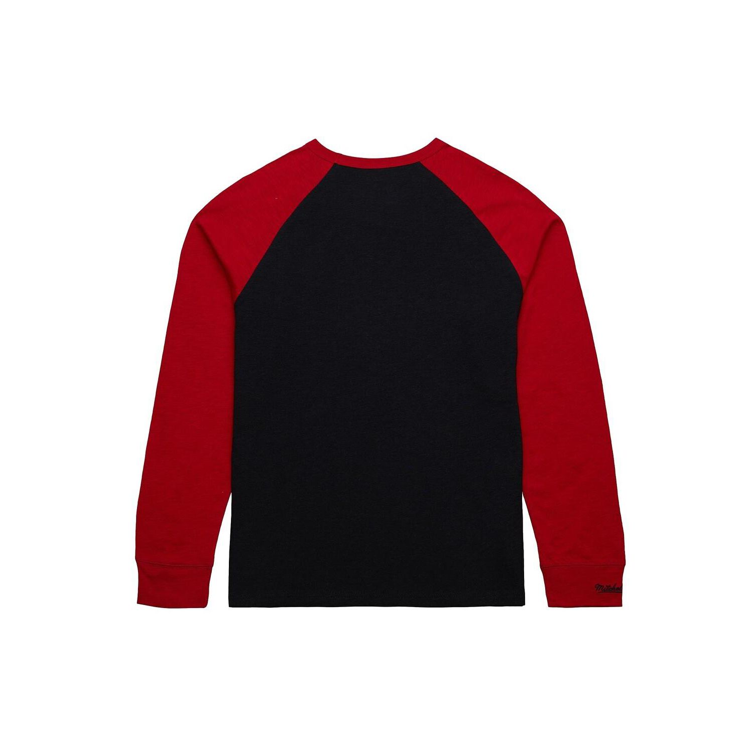 Men's Black/Red New Jersey Devils Legendary Slub Raglan Long Sleeve T-Shirt