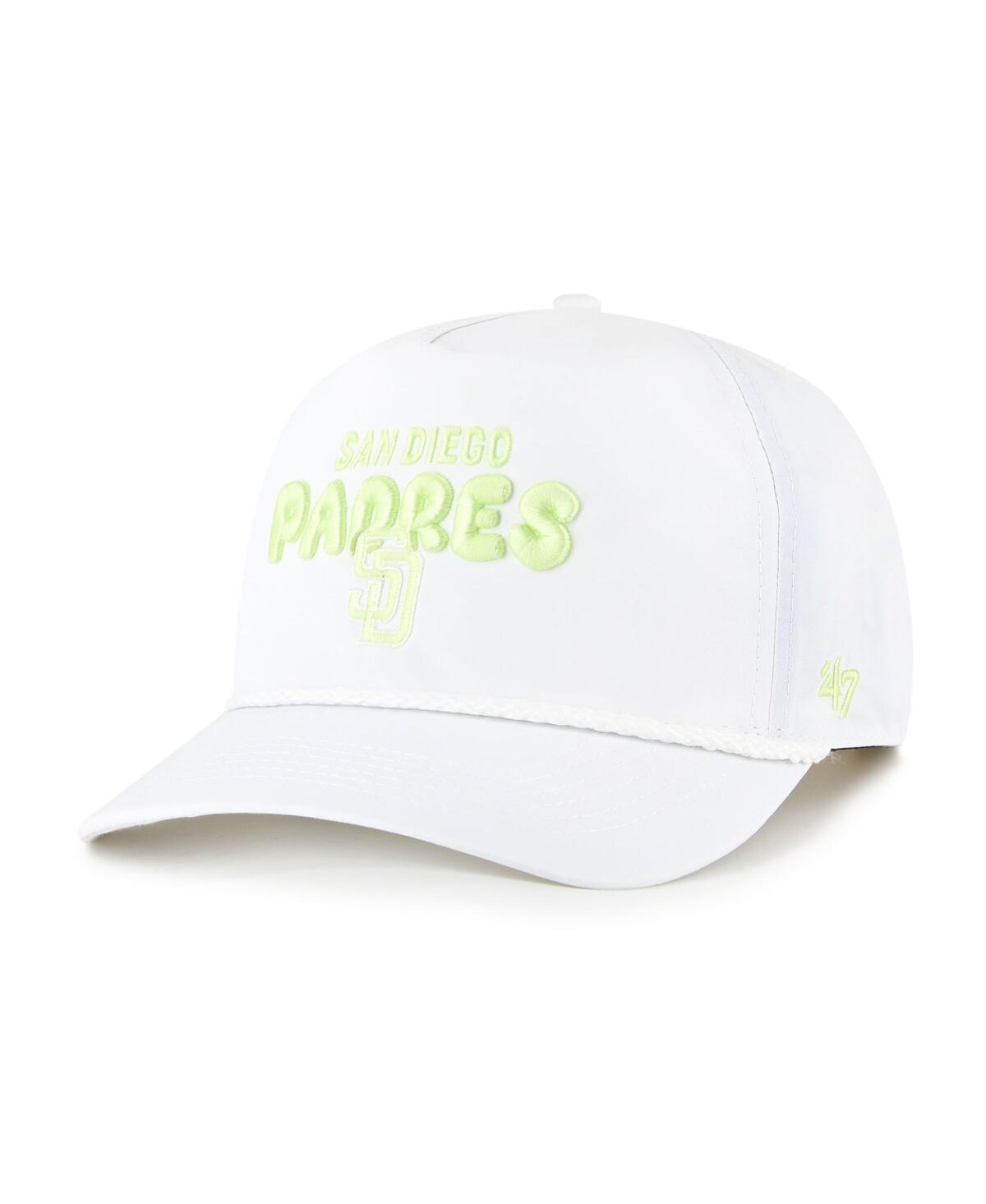 47 Brand Women's White San Diego Padres Bright Side Adjustable Hitch Hat
