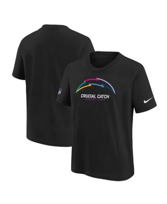 Nike - Big Boys and Girls Black Los Angeles Chargers 2024 NFL Crucial Catch T-Shirt