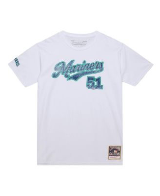 Men's Ichiro Suzuki White Seattle Mariners Cooperstown Collection Player T-Shirt