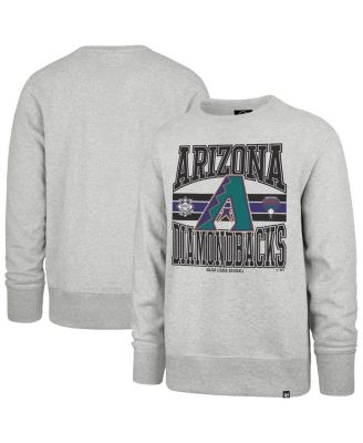 '47 Brand - Men's Gray Arizona Diamondbacks Letters Headline Pullover Sweatshirt