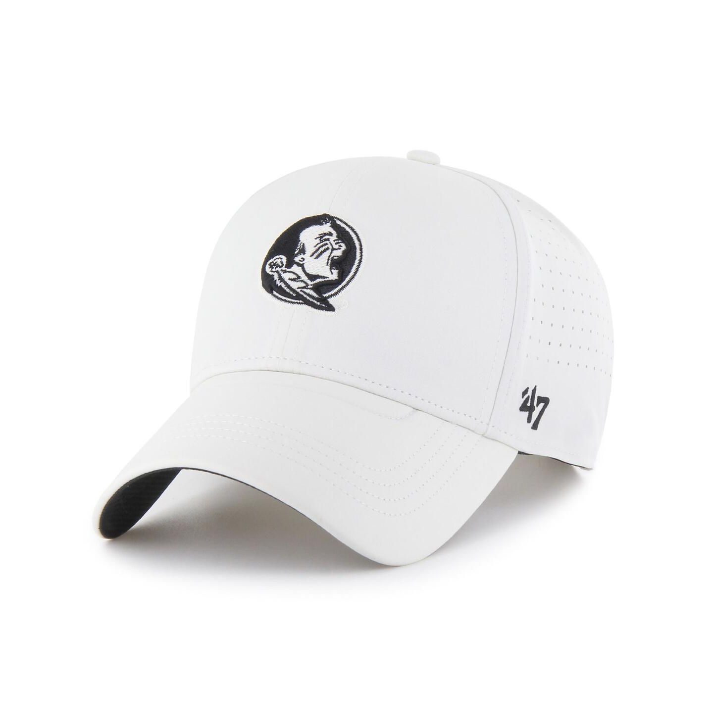Мужская кепка '47 Brand White Florida State Seminoles Forward Vent MVP Adjustable Hat — фото 1