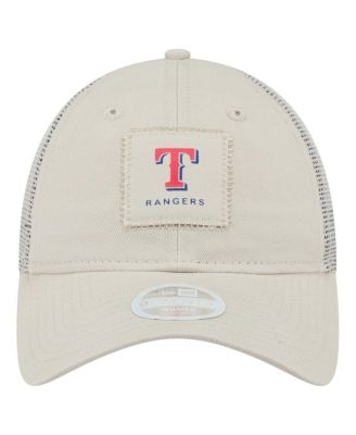 Women's Light Beige Texas Rangers Square Stitch 9TWENTY Adjustable Hat