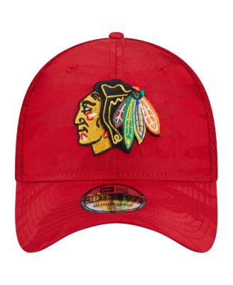 Men's Red Chicago Blackhawks Active Subtle Camo 39THIRTY Flex Hat