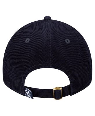 Women's Navy New York Yankees Corduroy 9TWENTY Adjustable Hat