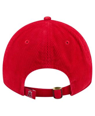 Women's Red Los Angeles Angels Corduroy 9TWENTY Adjustable Hat
