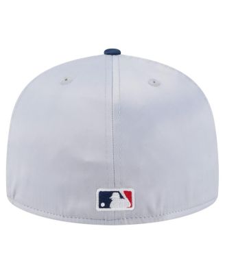 Men's Gray/Navy Boston Red Sox Satin 59FIFTY Fitted Hat