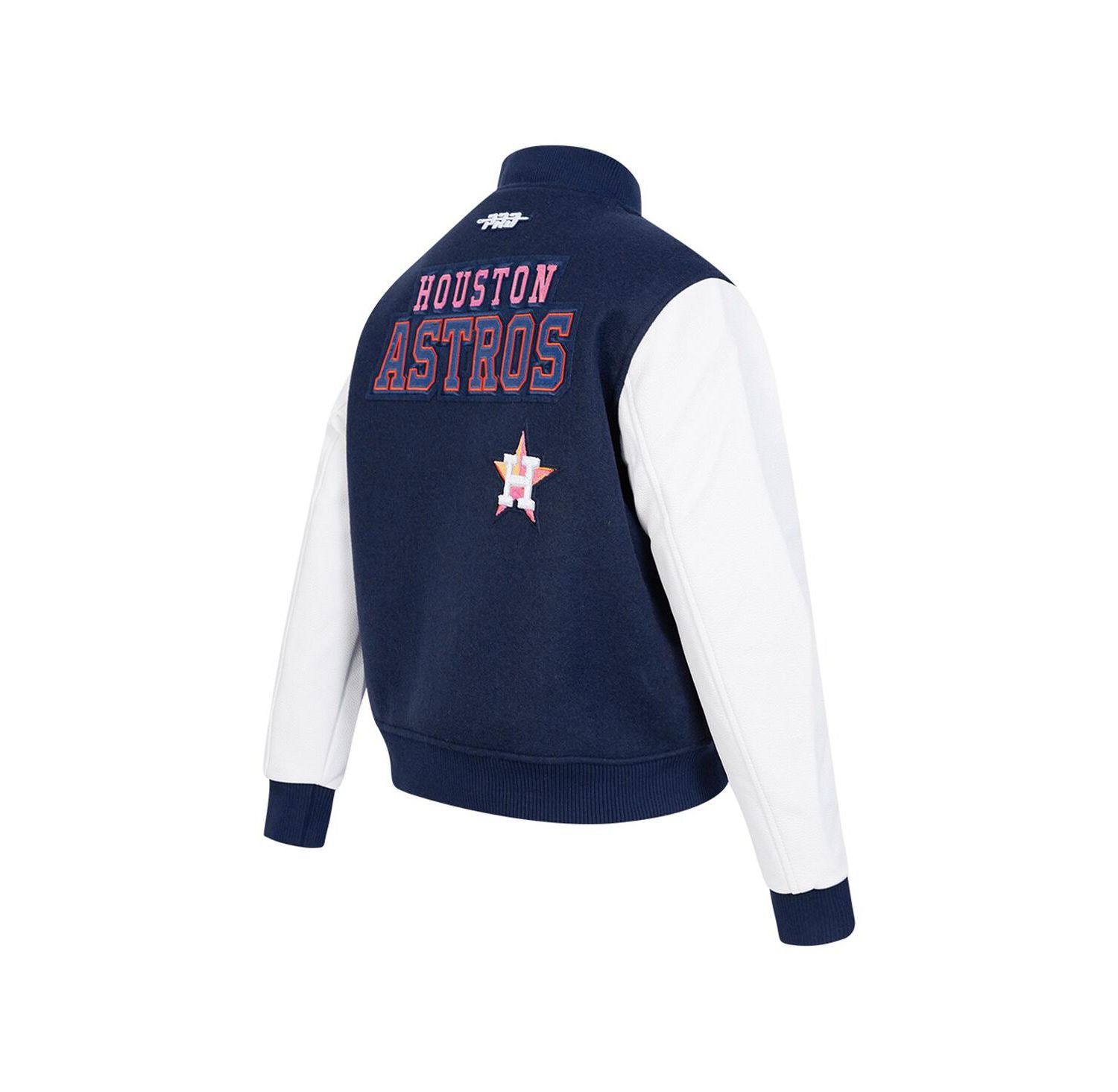 Women's Navy Houston Astros Game Day Classics Wool Varsity Jacket