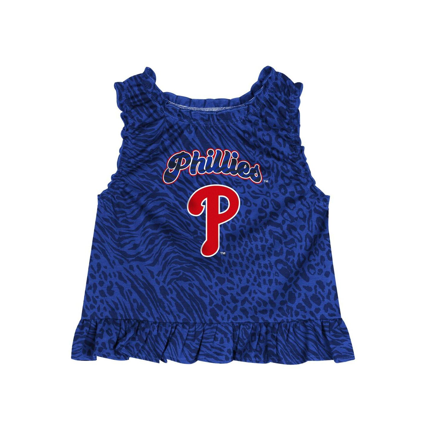 Outerstuff Baby Boys and Girls 2-Piece Blue Philadelphia Phillies Playground Dress and Bloomers Set — фото 2