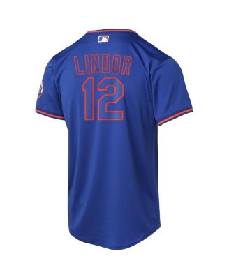 Big Boys and Girls Francisco Lindor Royal New York Mets Alternate Limited Player Jersey