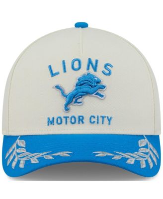 Men's Cream/Blue Detroit Lions 2025 NFL Draft 9FORTY A-Frame M-Crown Adjustable Hat