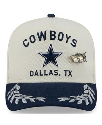 Men's Cream/Navy Dallas Cowboys 2025 NFL Draft A-Frame 59FIFTY Fitted Hat