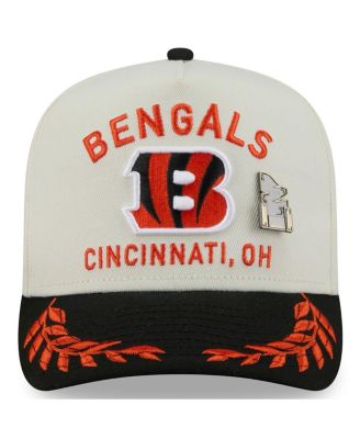 Men's Cream/Black Cincinnati Bengals 2025 NFL Draft A-Frame 59FIFTY Fitted Hat