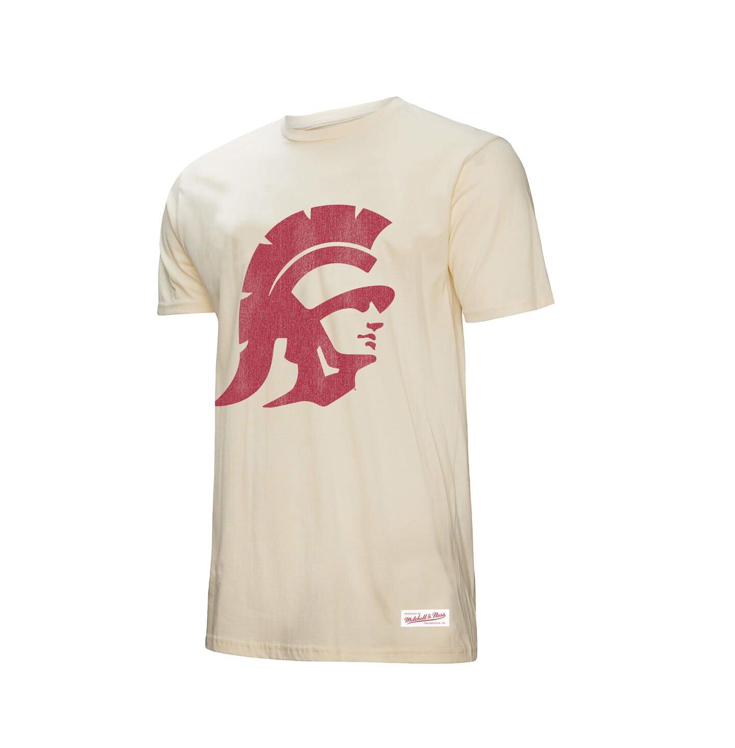 Мужская футболка Mitchell & Ness Cream USC Trojans Vintage Tone — фото 2