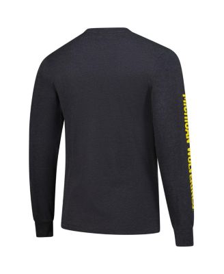 Men's Charcoal Michigan Wolverines Team Pride Long Sleeve T-Shirt