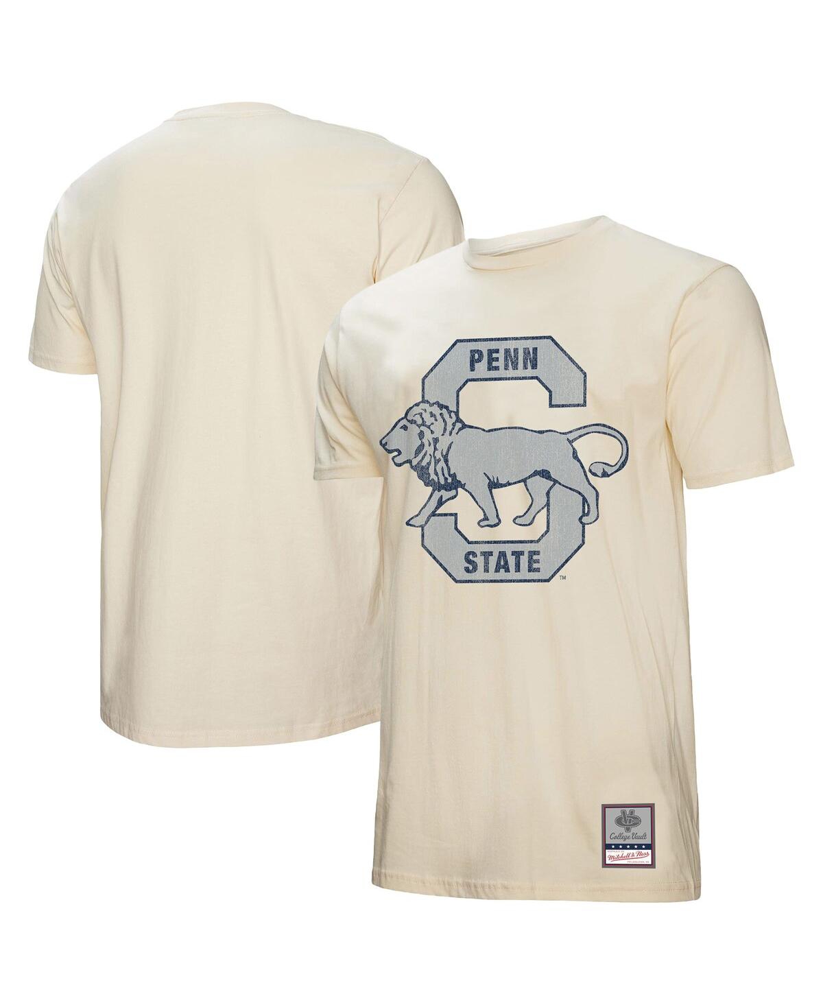 Mitchell & Ness Men's Cream Penn State Nittany Lions Vintage Tone T-Shirt - Cream