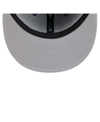 Men's Navy/Gray Los Angeles Dodgers Retro Pattern 59FIFTY Fitted Hat