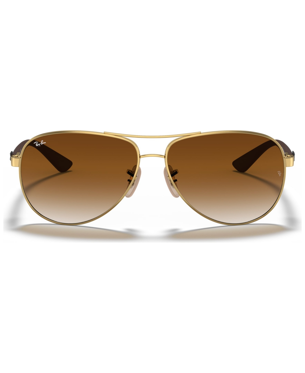 Shop Ray Ban Sunglasses, Rb8313 In Gold,brown Gradient