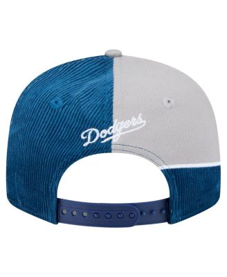 Men's Royal/Gray Los Angeles Dodgers Retro Split Corduroy Snapback Hat