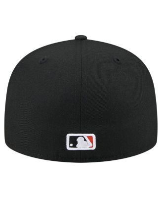 Men's Black San Francisco Giants Yarn Stitch 59FIFTY Fitted Hat