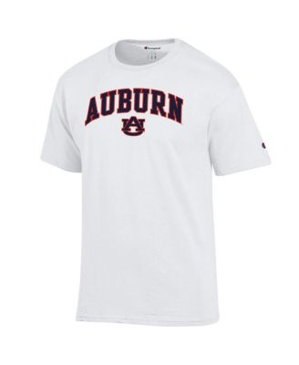 Men's White Auburn Tigers Arched Logo T-Shirt