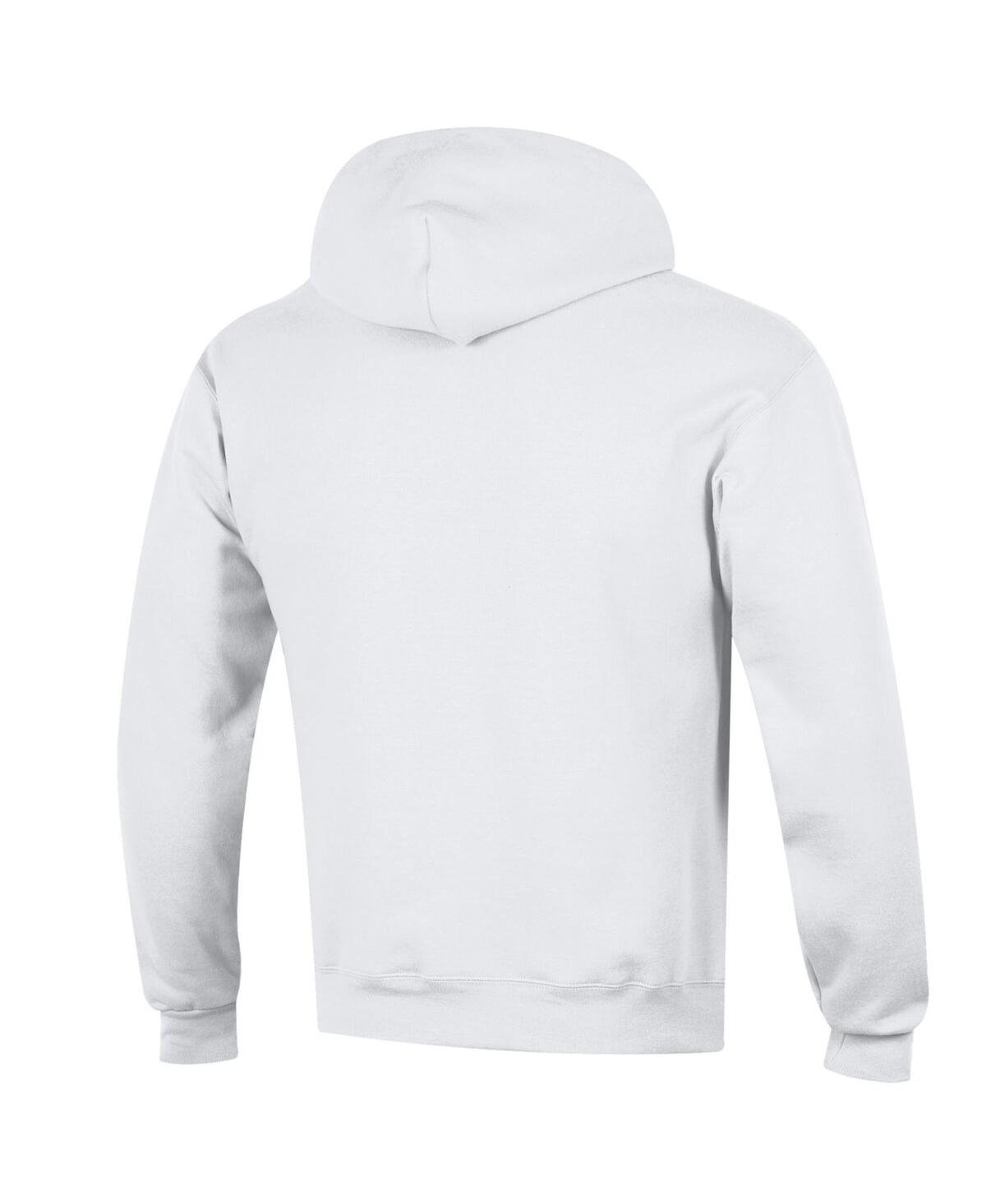 Champion Men's White Florida Gators Arched Logo Fleece Pullover Hoodie In Multi