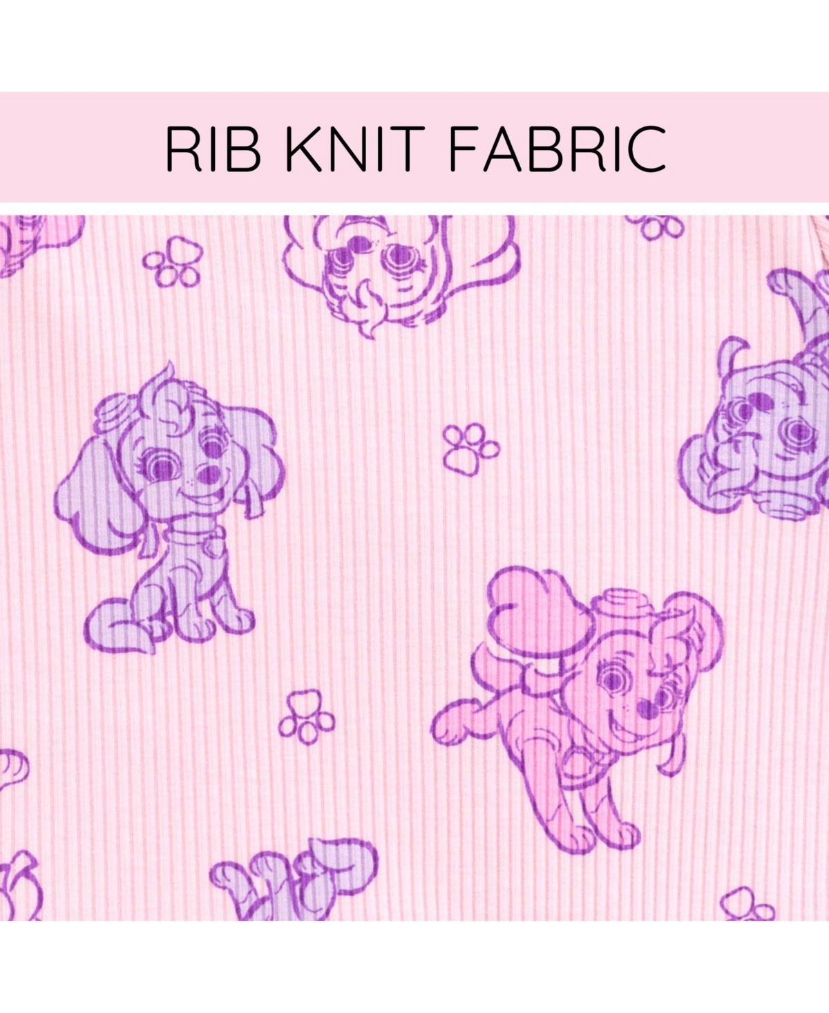 Paw Patrol Toddler Girls Skye Ribbed Peplum T-Shirt and Shorts Outfit Set