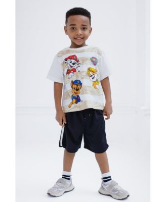 Toddler Boys T-Shirt and Mesh Basketball Shorts Outfit Set