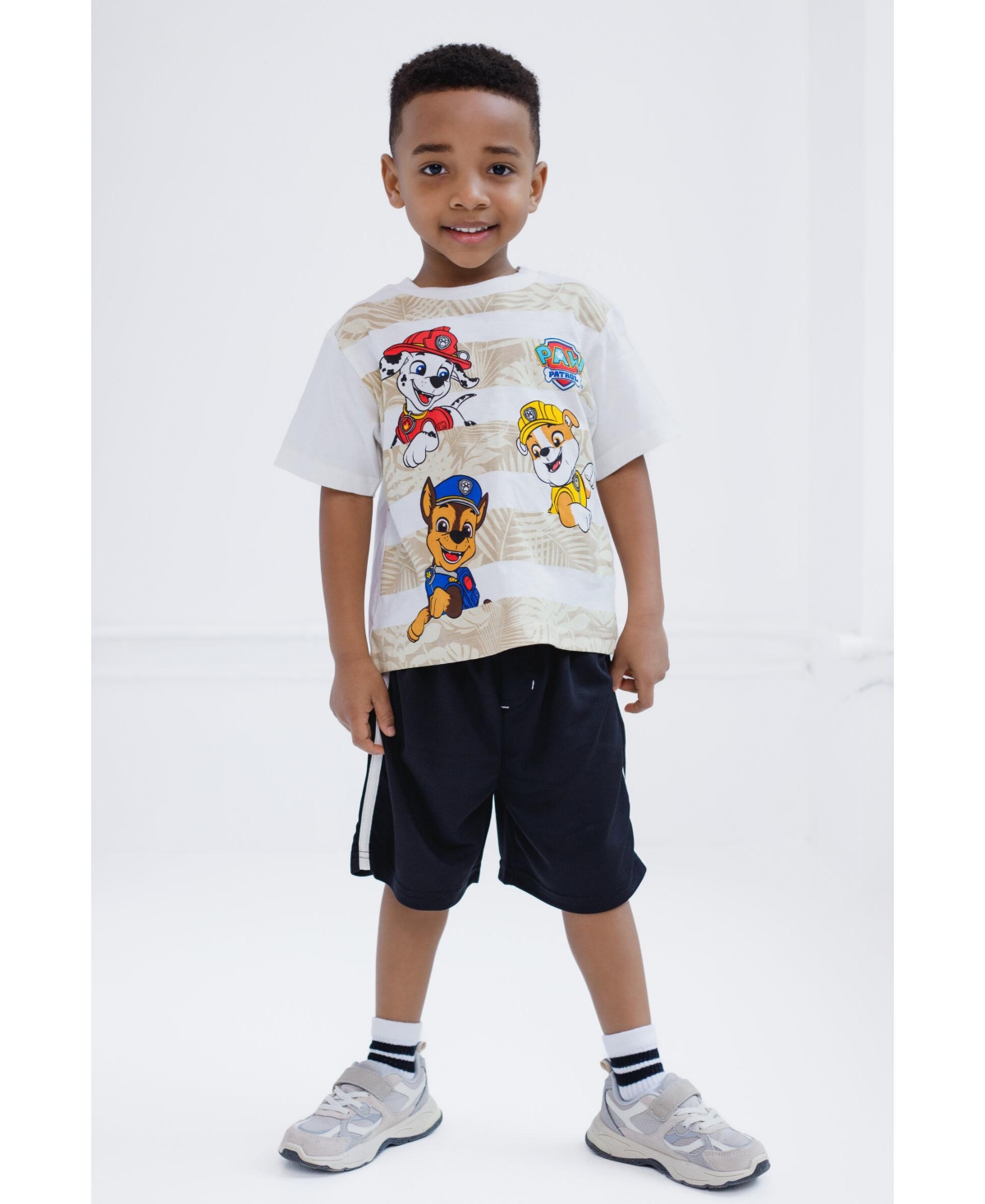 Paw Patrol Toddler Boys T-Shirt and Mesh Basketball Shorts Outfit Set