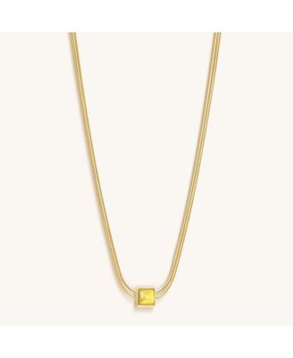 Awaken & Shine - Citrine Evil Eye November Birthstone Necklace