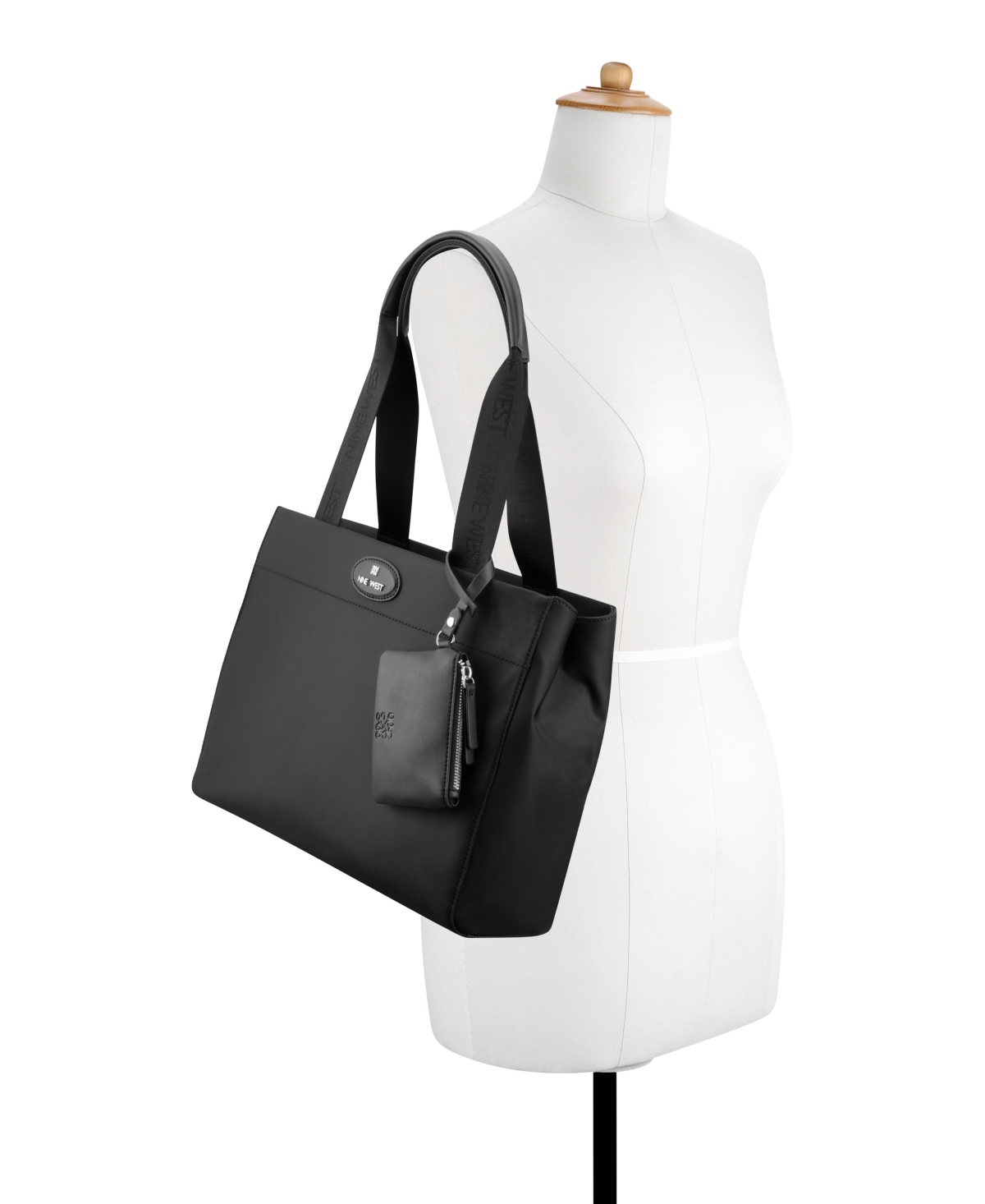Nine West Pyper Large Laptop Tote Bag In Black