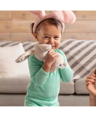 Toddler Easter Plush and Teether Playset - Squeaky Bunny, Chicken, Easter Egg, Plush Toys and Silicone Teethers - Perfect Gift for Newborns