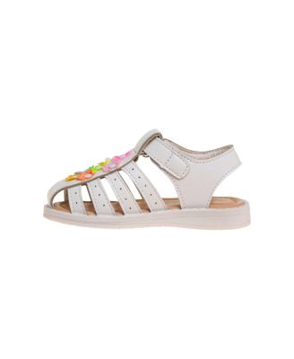 Toddler Girls Flower Detail Closed Toe Sandals