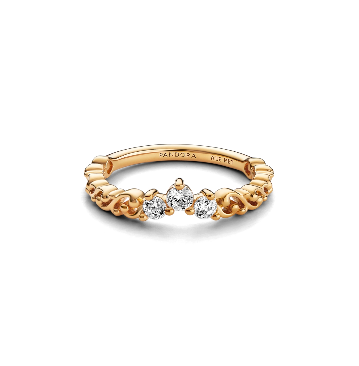Pandora Gold-plated Disney Beauty And Beast Rose Ring In Gold