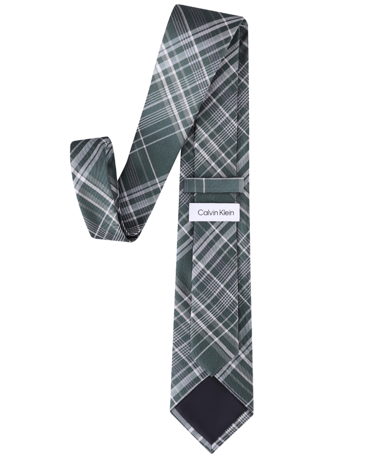 Calvin Klein Men's Russel Plaid Tie In Blue