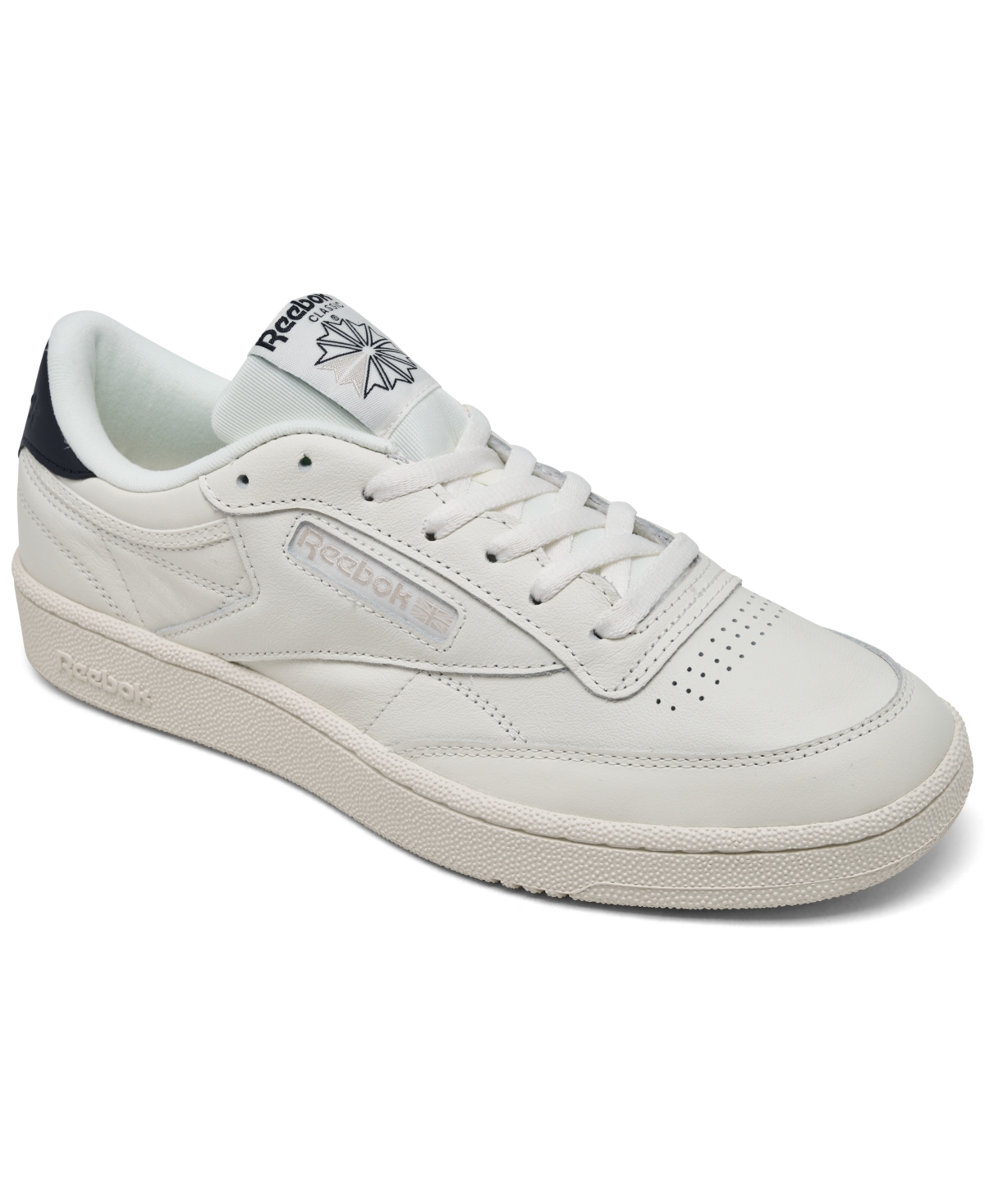 Men's Club C 85 Vintage Casual Sneakers from Finish Line - Chalk, Gray, Navy