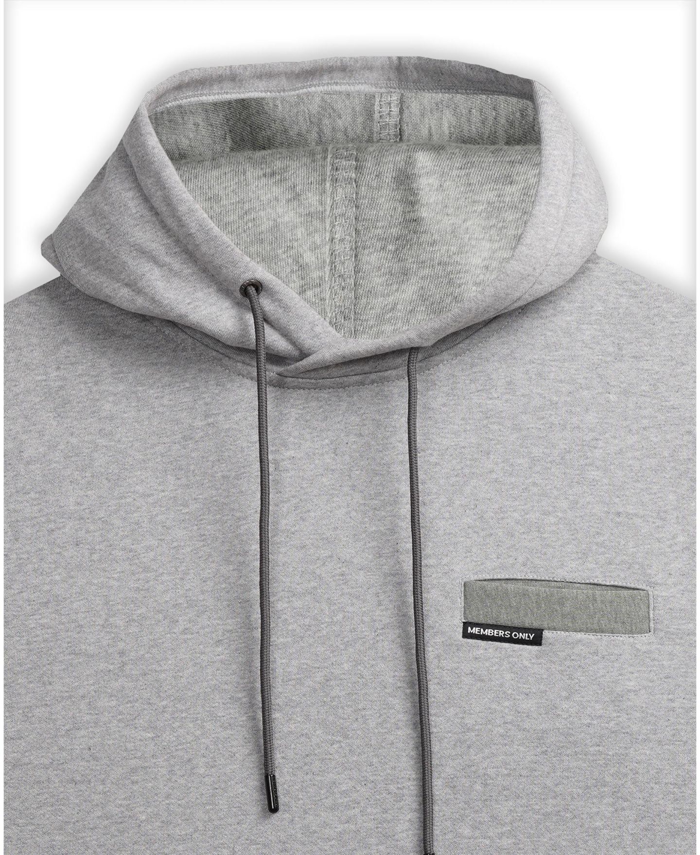 Мужское худи Members Only Drew Colorblock Hooded Sweatshirt for Men, цвет: Пепельный — фото 5