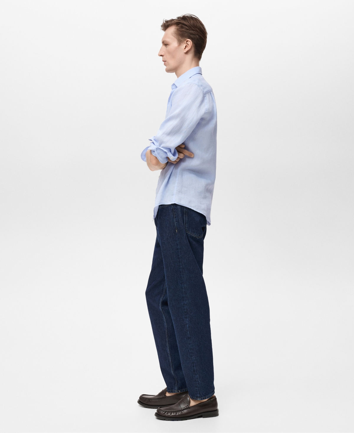 Mango Men's Regular-Fit Linen Shirt