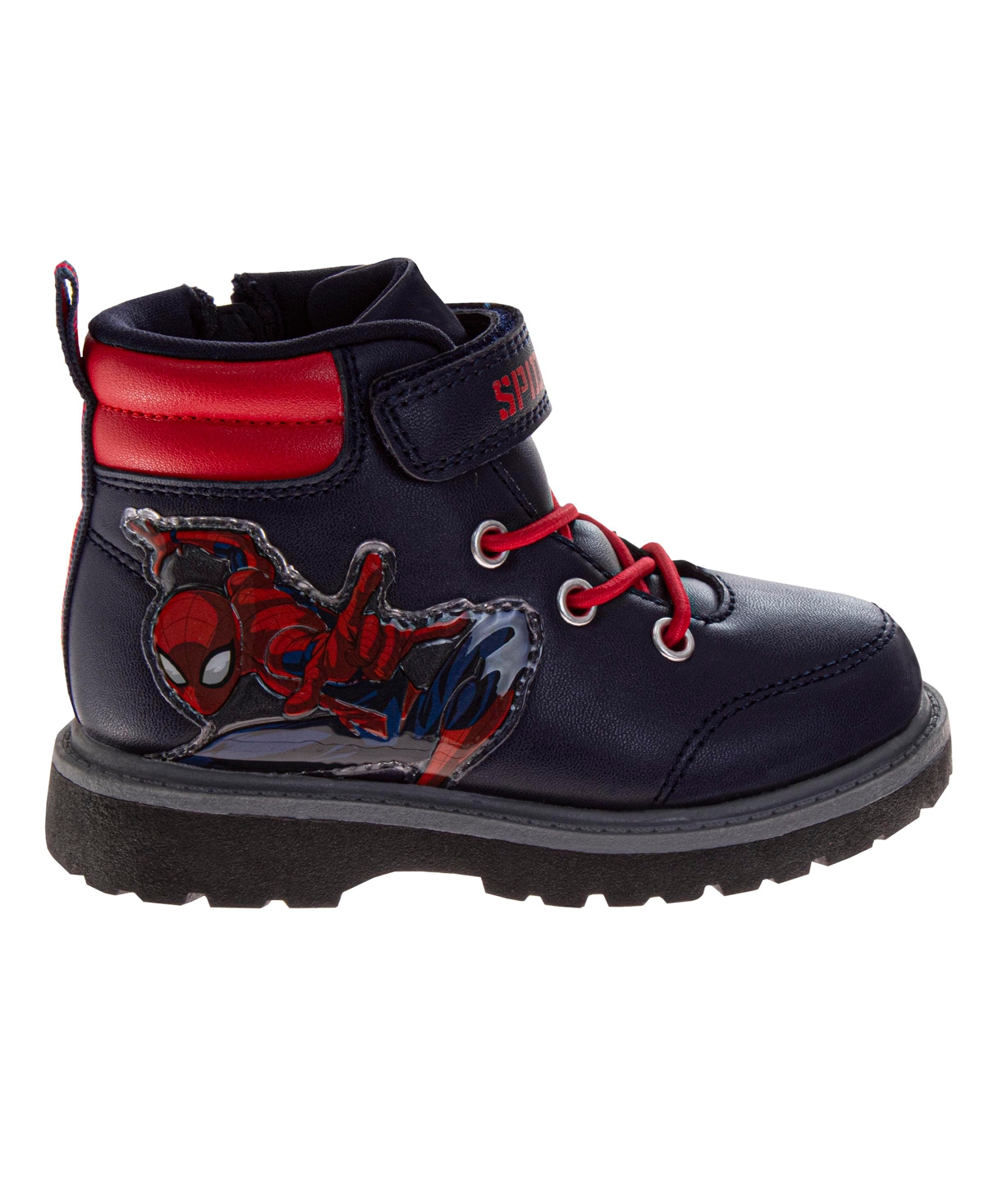 Spider-man Toddler Boys Hook And Loop Casual Boots In Blue