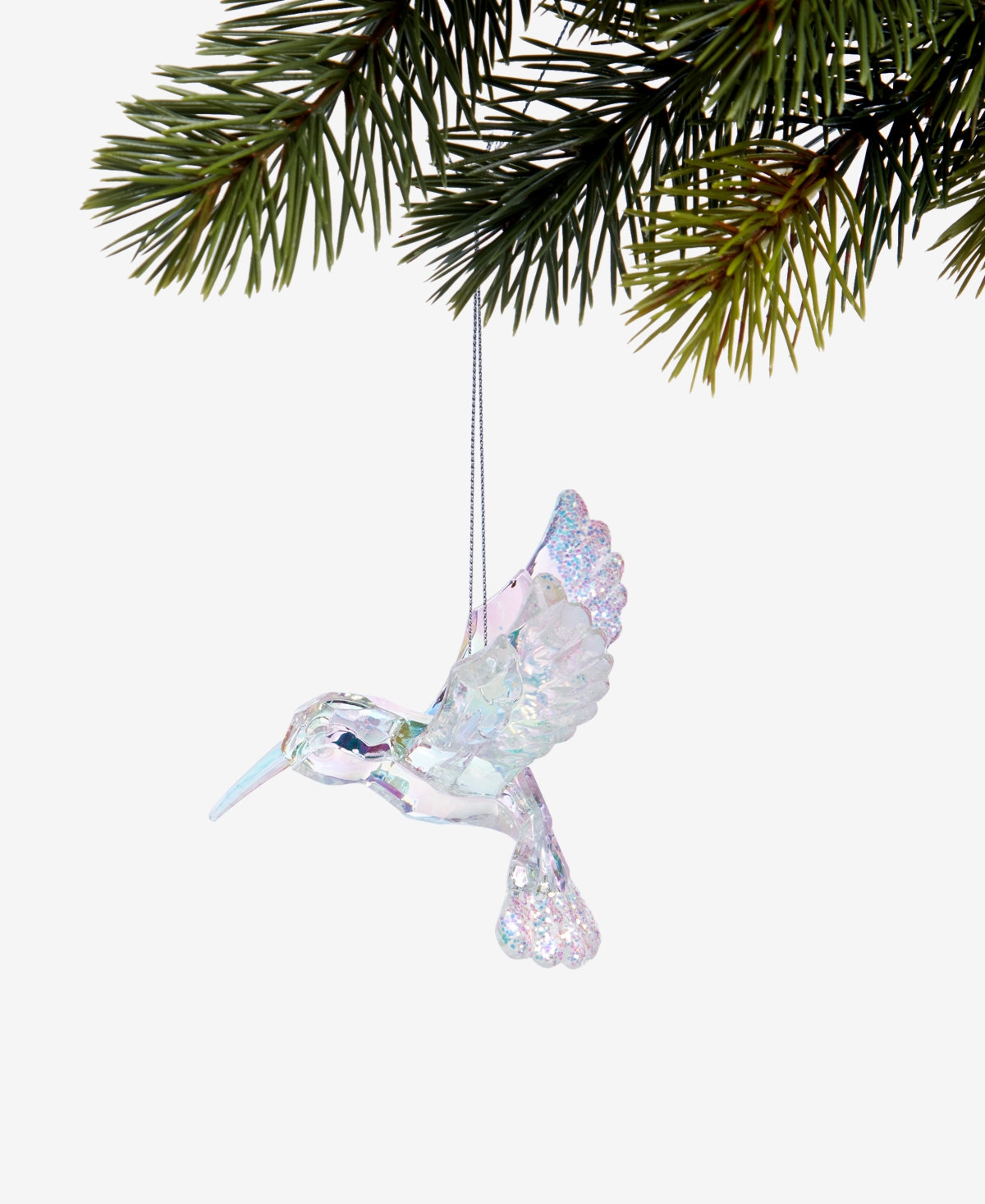 Holiday Lane Pastel Shine Iridescent Dove Ornament, Macy's Exclusive In Transparent