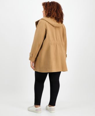 Plus Size Hooded Coat, Exclusively at Macy's