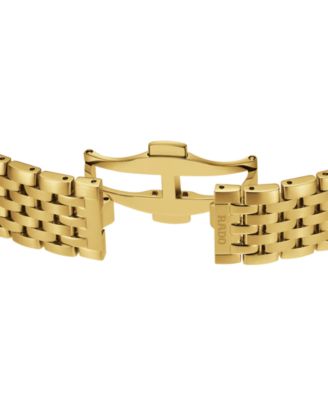 Unisex Swiss Automatic Florence Gold PVD Stainless Steel Bracelet Watch 39mm