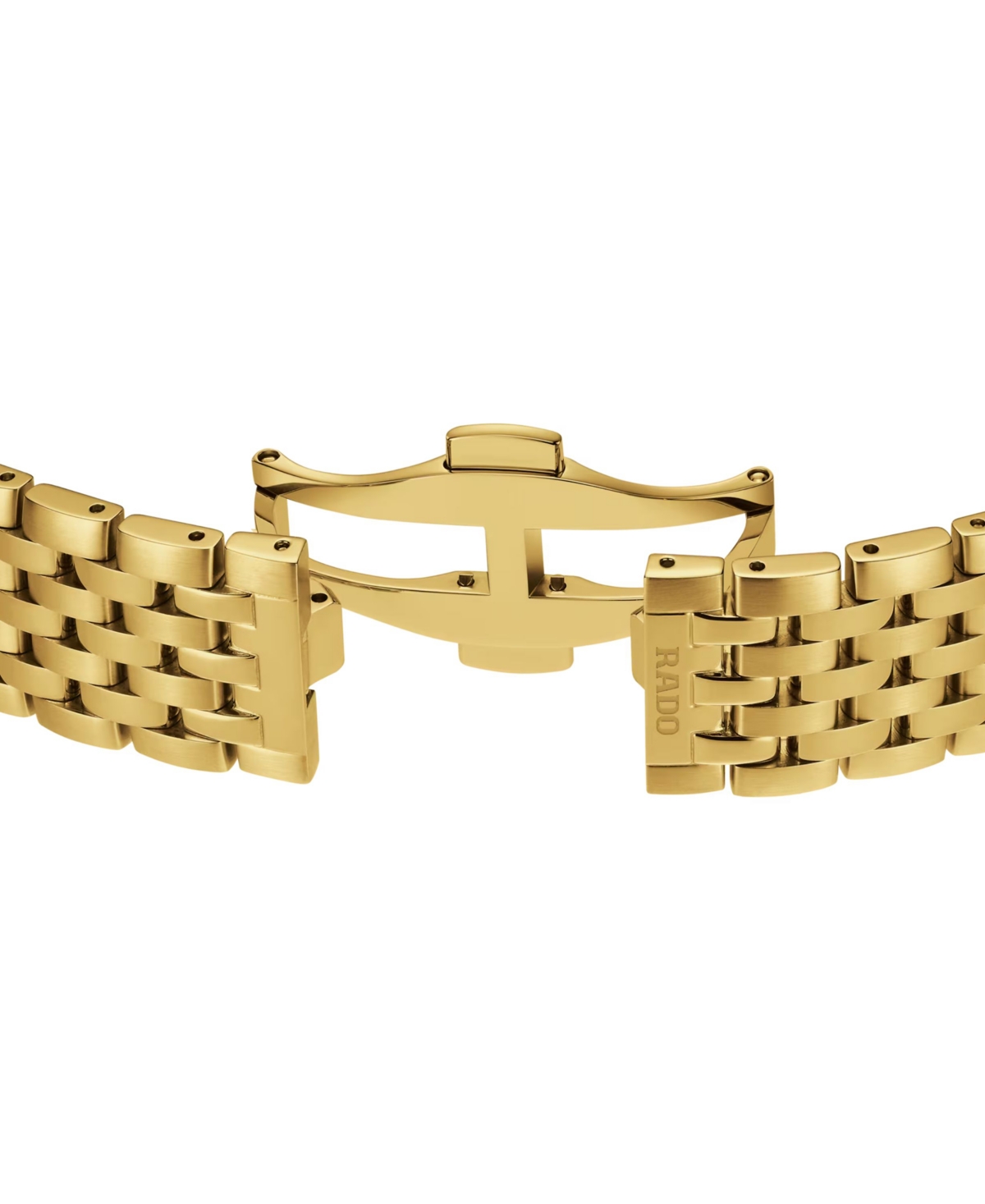 Rado Unisex Swiss Automatic Florence Gold Pvd Stainless Steel Bracelet Watch 39mm