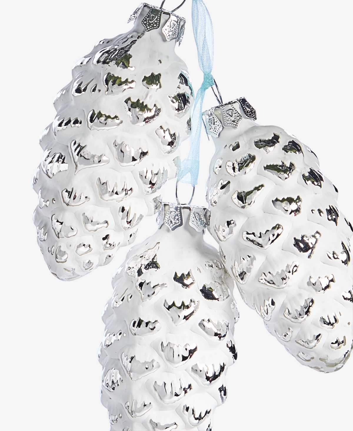 Holiday Lane Nordic Wonderland Pinecone Cluster Ornament, Macy's Exclusive In Transparent