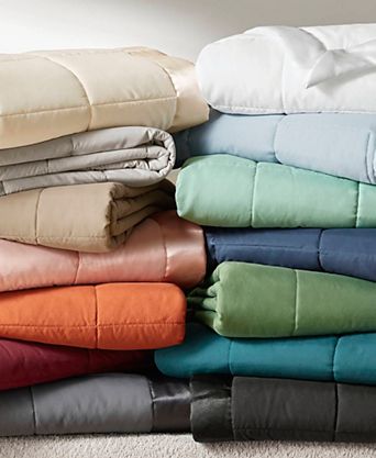 Windom Lightweight Down Alternative Satin Trim Blanket
