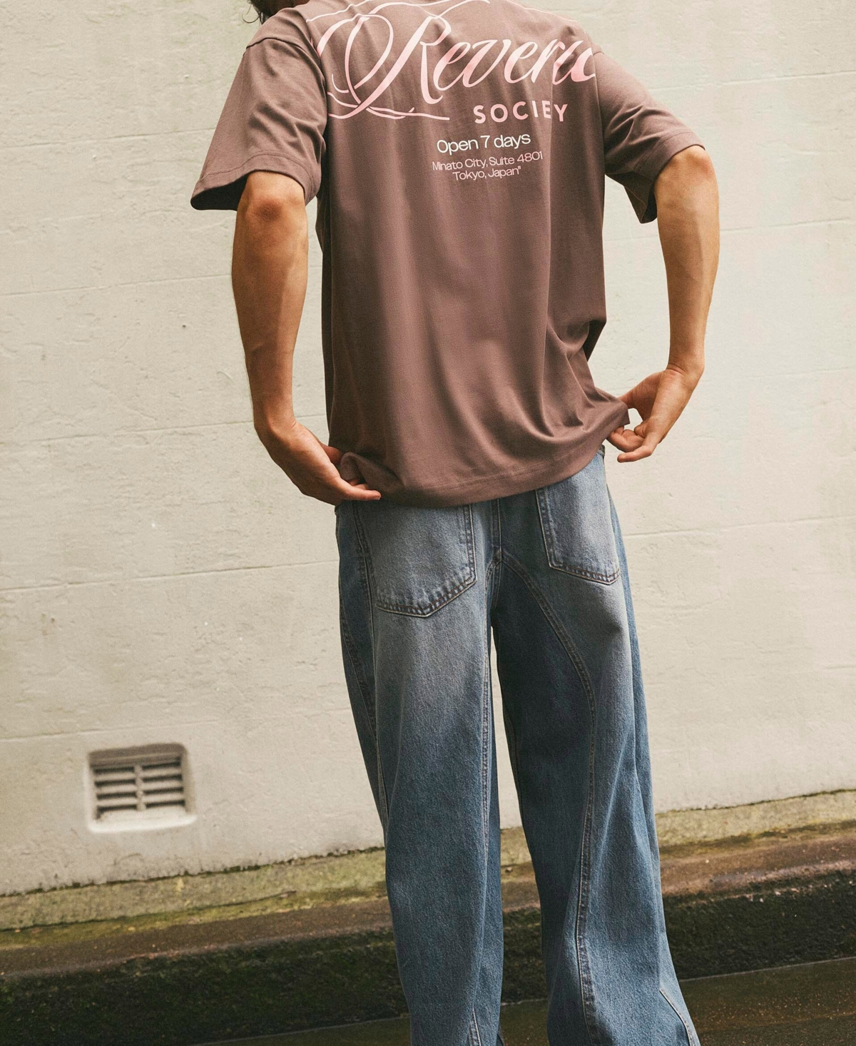 COTTON ON MEN'S BOX FIT TEXT T-SHIRT 