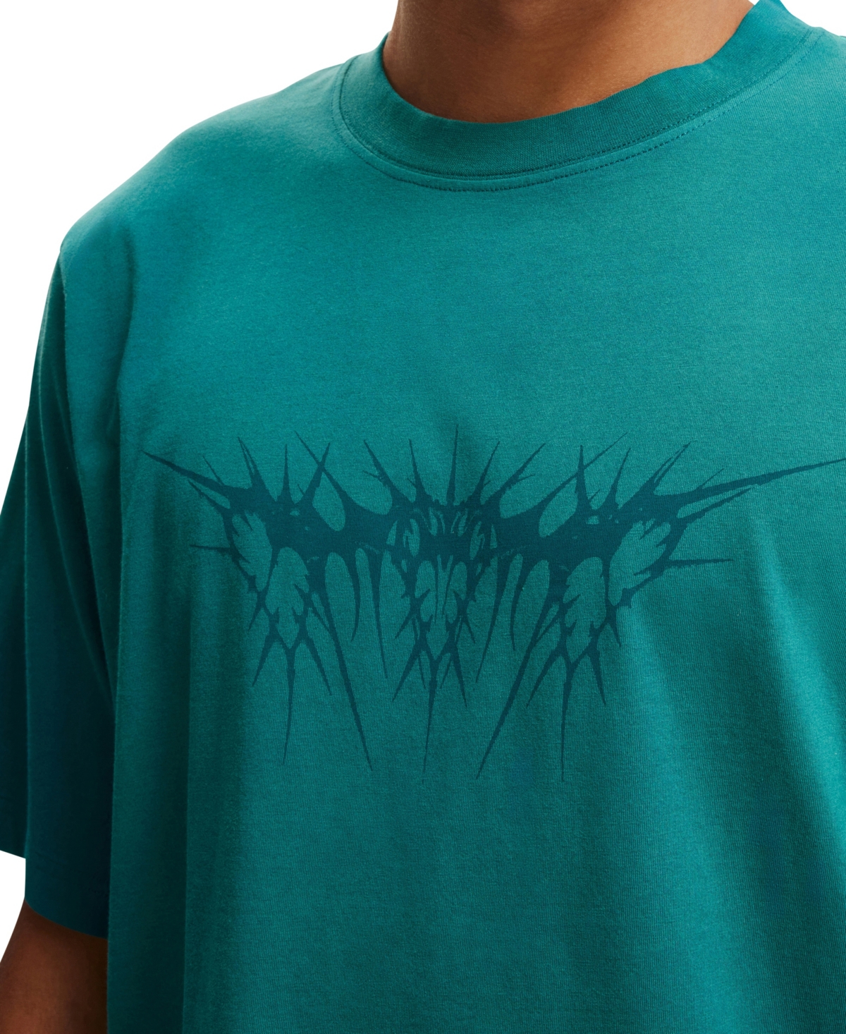 COTTON ON MEN'S CROPPED FIT GRAPHIC T-SHIRT 