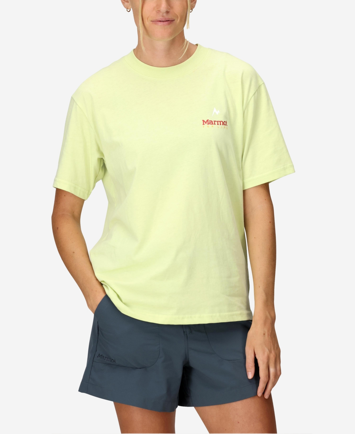 Marmot Women's  For Life Graphic Crewneck Tee In Matcha